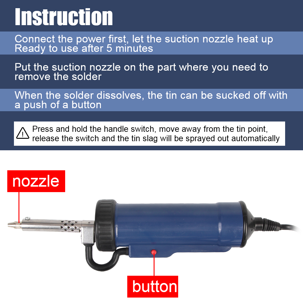 새로운 디 솔더링 기계 펌프 제거 진공 납땜 주석 빨판 - Desoldering Pump Electric Vacuum Station 리뷰 및 가격